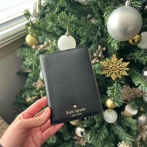 Kate Spade Black Leather Passport Holder